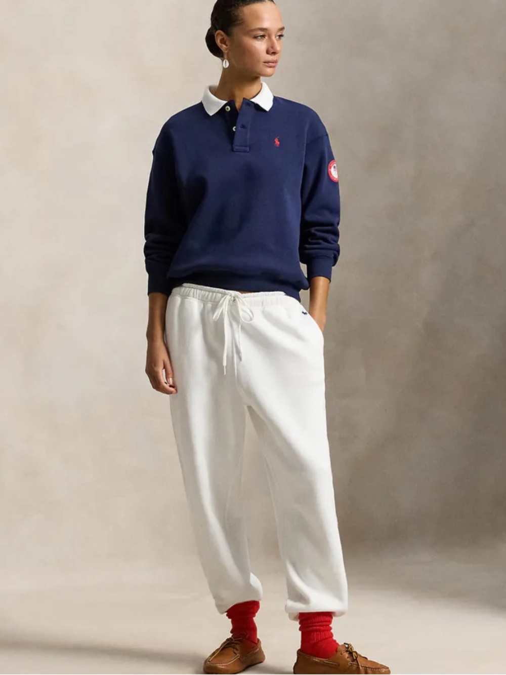 New! RARE & LIMITED Polo Ralph Lauren Team USA Polo-Collar Fleece Pullover M